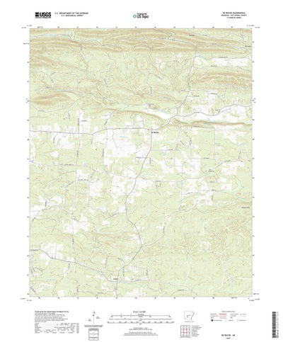 United States Geological Survey De Roche, AR (2020, 24000-Scale) digital map