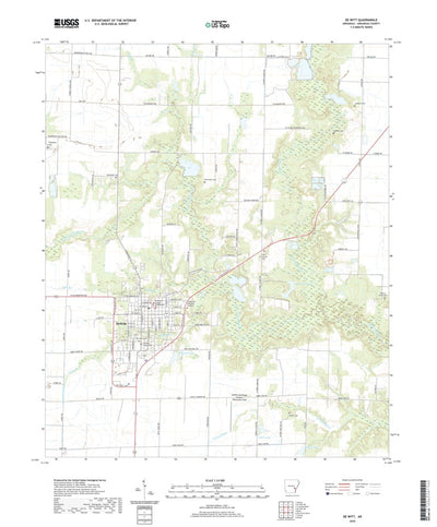 United States Geological Survey De Witt, AR (2020, 24000-Scale) digital map
