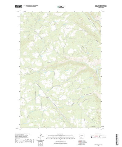 United States Geological Survey Dead Canyon, WA (2020, 24000-Scale) digital map