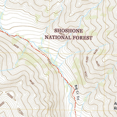 United States Geological Survey Dead Indian Peak, WY (2021, 24000-Scale) digital map