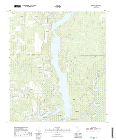 United States Geological Survey Dead Lakes, FL (2021, 24000-Scale) digital map
