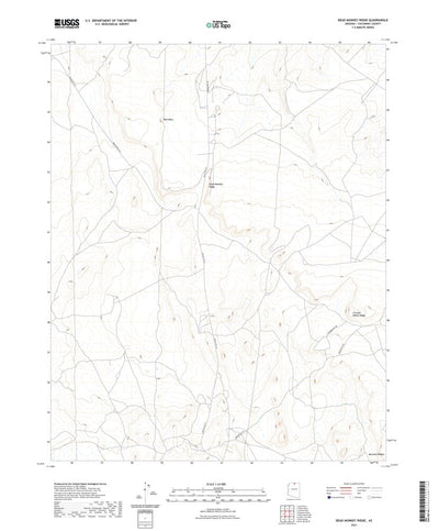 United States Geological Survey Dead Monkey Ridge, AZ (2021, 24000-Scale) digital map