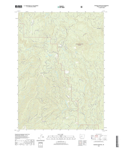 United States Geological Survey Deadman Mountain, OR (2020, 24000-Scale) digital map