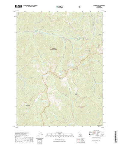 United States Geological Survey Deadman Peak, CA (2021, 24000-Scale) digital map