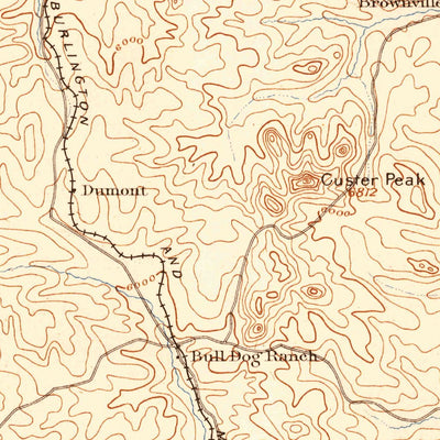 United States Geological Survey Deadwood, SD (1894, 125000-Scale) digital map