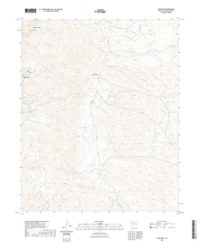 United States Geological Survey Dean Peak, AZ (2021, 24000-Scale) digital map