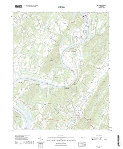 United States Geological Survey Decatur, TN (2022, 24000-Scale) digital map