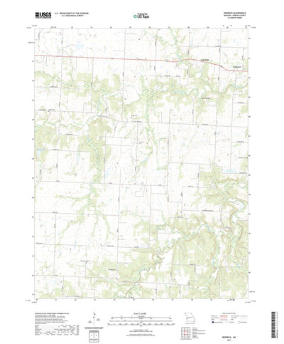 United States Geological Survey Dederick, MO (2021, 24000-Scale) digital map