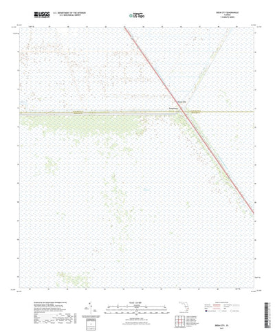 United States Geological Survey Deem City, FL (2021, 24000-Scale) digital map