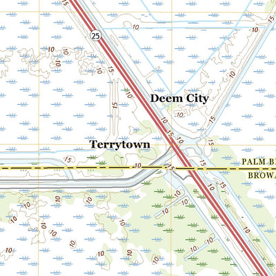 United States Geological Survey Deem City, FL (2021, 24000-Scale) digital map