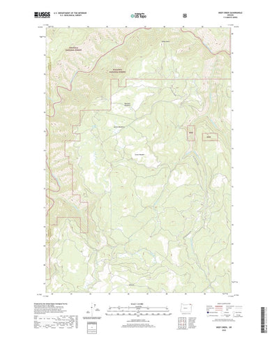 United States Geological Survey Deep Creek, OR (2020, 24000-Scale) digital map