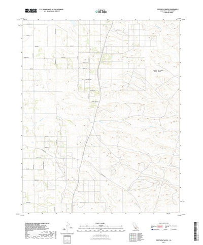 United States Geological Survey Deepwell Ranch, CA (2021, 24000-Scale) digital map