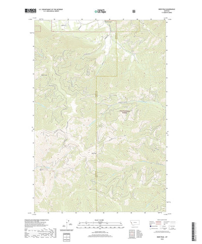 United States Geological Survey Deer Peak, MT (2020, 24000-Scale) digital map