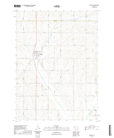 United States Geological Survey Defiance, IA (2022, 24000-Scale) digital map