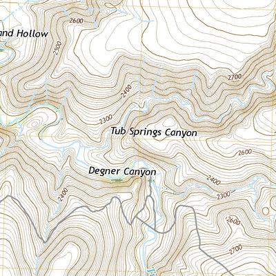 United States Geological Survey Degner Canyon, OR (2020, 24000-Scale) digital map
