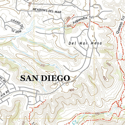 United States Geological Survey Del Mar, CA (2021, 24000-Scale) digital map