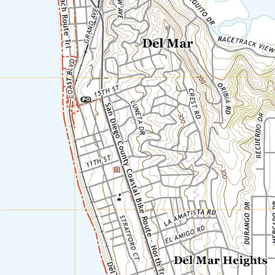 United States Geological Survey Del Mar OE W, CA (2021, 24000-Scale) digital map