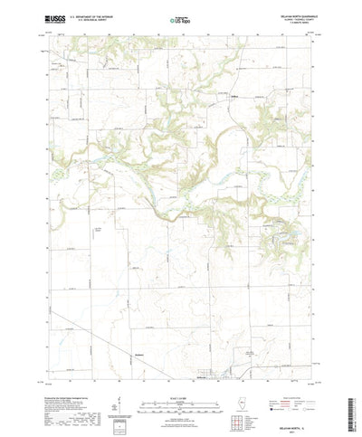 United States Geological Survey Delavan North, IL (2021, 24000-Scale) digital map
