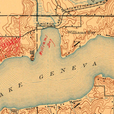 United States Geological Survey Delavan, WI (1893, 62500-Scale) digital map