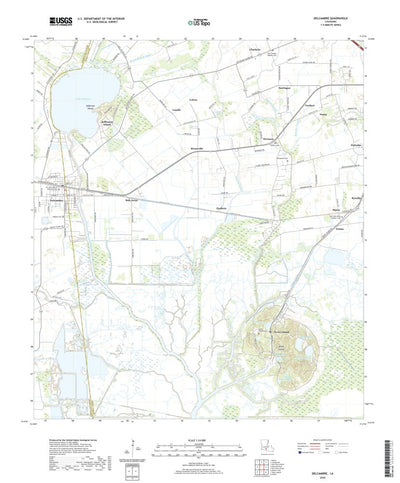United States Geological Survey Delcambre, LA (2020, 24000-Scale) digital map