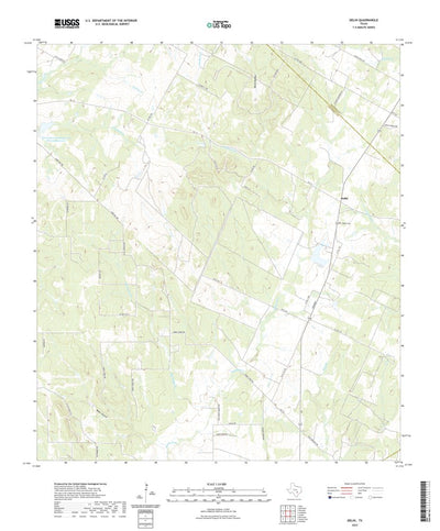 United States Geological Survey Delhi, TX (2022, 24000-Scale) digital map