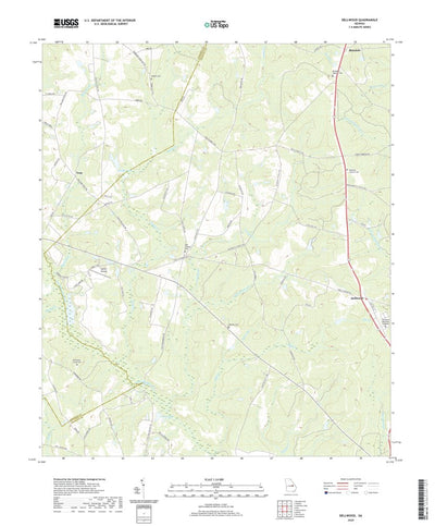 United States Geological Survey Dellwood, GA (2020, 24000-Scale) digital map