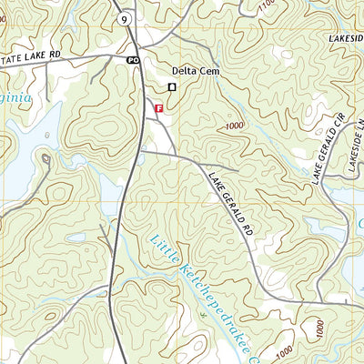 United States Geological Survey Delta, AL (2021, 24000-Scale) digital map