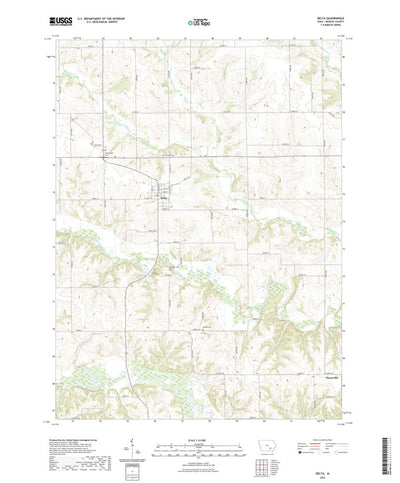 United States Geological Survey Delta, IA (2022, 24000-Scale) digital map