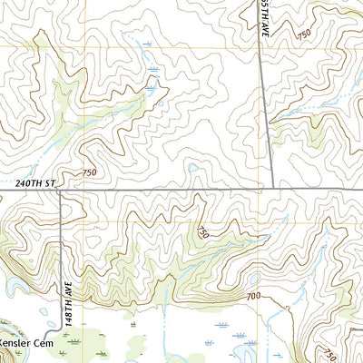 United States Geological Survey Delta, IA (2022, 24000-Scale) digital map