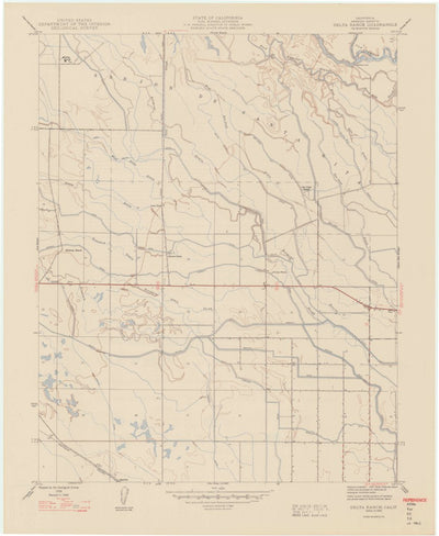 United States Geological Survey Delta Ranch, CA (1948, 24000-Scale) digital map
