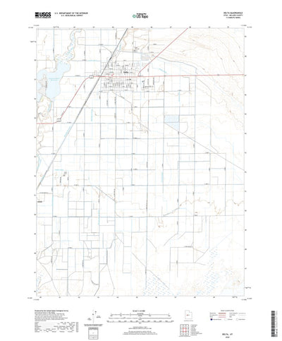 United States Geological Survey Delta, UT (2020, 24000-Scale) digital map