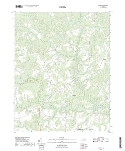 United States Geological Survey Dendron, VA (2022, 24000-Scale) digital map