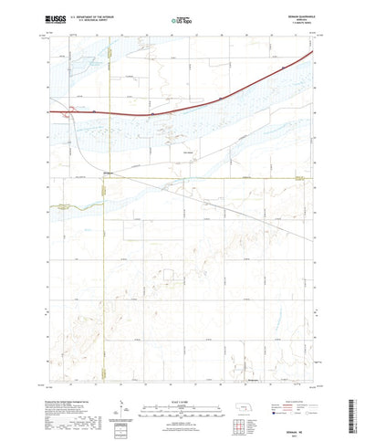 United States Geological Survey Denman, NE (2021, 24000-Scale) digital map
