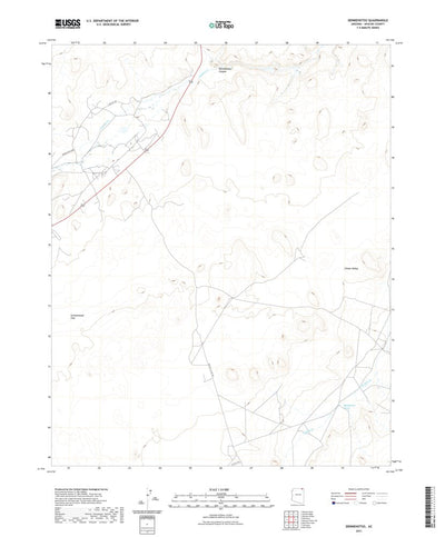 United States Geological Survey Dennehotso, AZ (2021, 24000-Scale) digital map