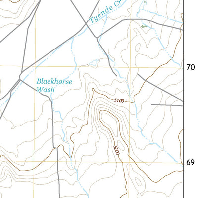 United States Geological Survey Dennehotso, AZ (2021, 24000-Scale) digital map