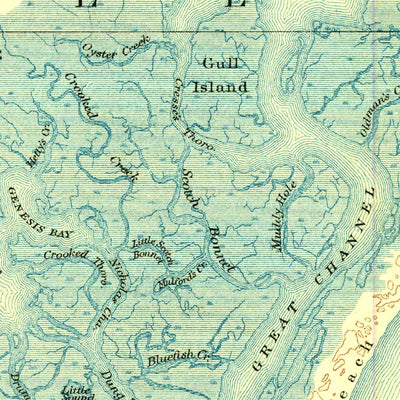 United States Geological Survey Dennisville, NJ (1888, 62500-Scale) digital map