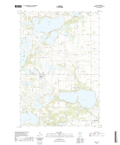 United States Geological Survey Dent, MN (2022, 24000-Scale) digital map