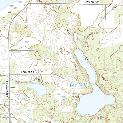 United States Geological Survey Dent, MN (2022, 24000-Scale) digital map