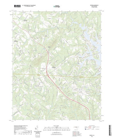 United States Geological Survey Denver, NC (2022, 24000-Scale) digital map
