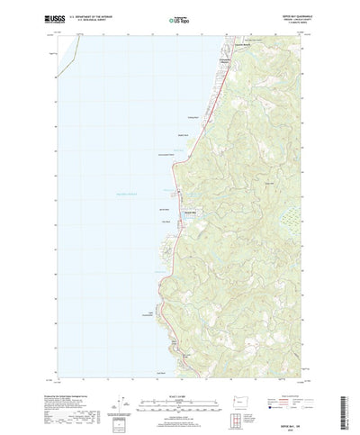 United States Geological Survey Depoe Bay, OR (2020, 24000-Scale) digital map