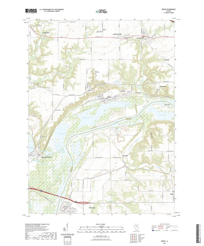 United States Geological Survey Depue, IL (2021, 24000-Scale) digital map
