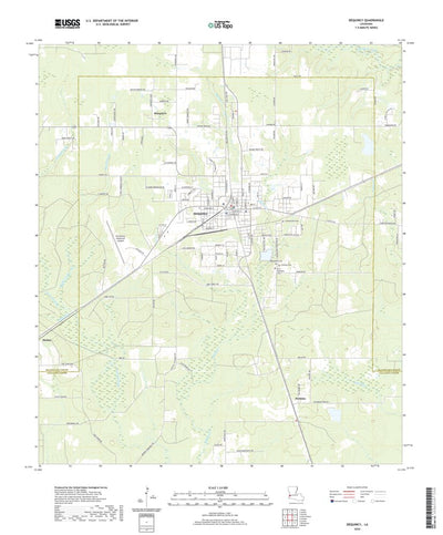 United States Geological Survey DeQuincy, LA (2020, 24000-Scale) digital map