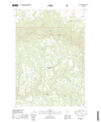 United States Geological Survey Derr Meadows, OR (2020, 24000-Scale) digital map