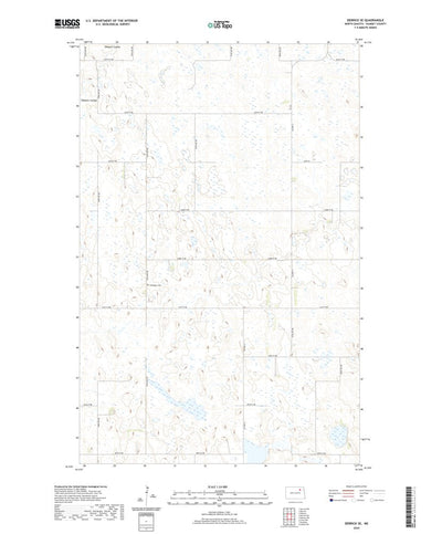 United States Geological Survey Derrick SE, ND (2020, 24000-Scale) digital map