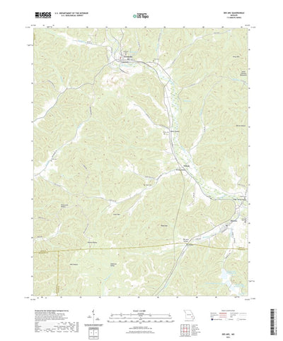 United States Geological Survey Des Arc, MO (2021, 24000-Scale) digital map