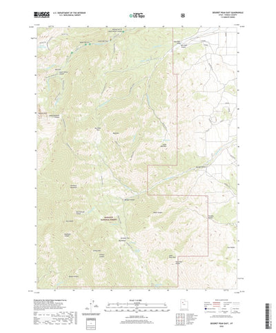United States Geological Survey Deseret Peak East, UT (2020, 24000-Scale) digital map