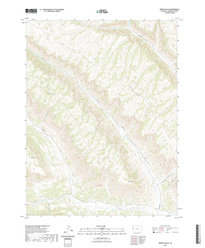 United States Geological Survey Desert Gulch, CO (2022, 24000-Scale) digital map
