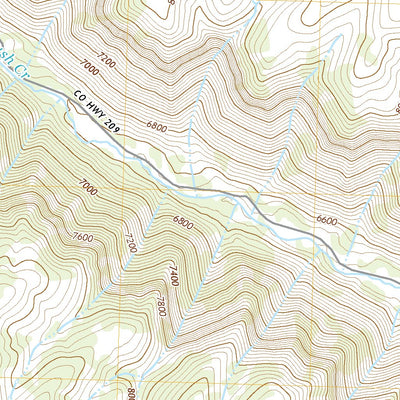 United States Geological Survey Desert Gulch, CO (2022, 24000-Scale) digital map
