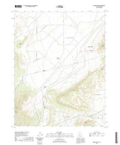 United States Geological Survey Desert Mound, UT (2020, 24000-Scale) digital map