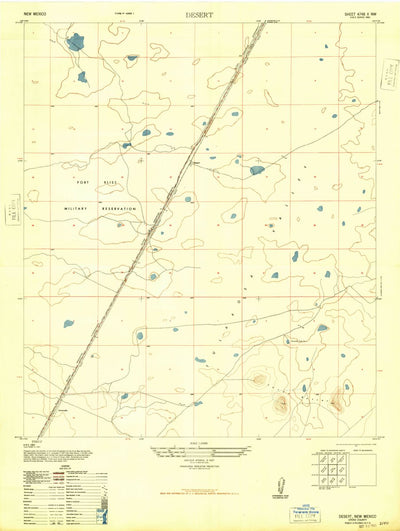 United States Geological Survey Desert, NM (1948, 24000-Scale) digital map